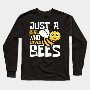 Just A Girl Who Loves Bees Funny Long Sleeve T-Shirt